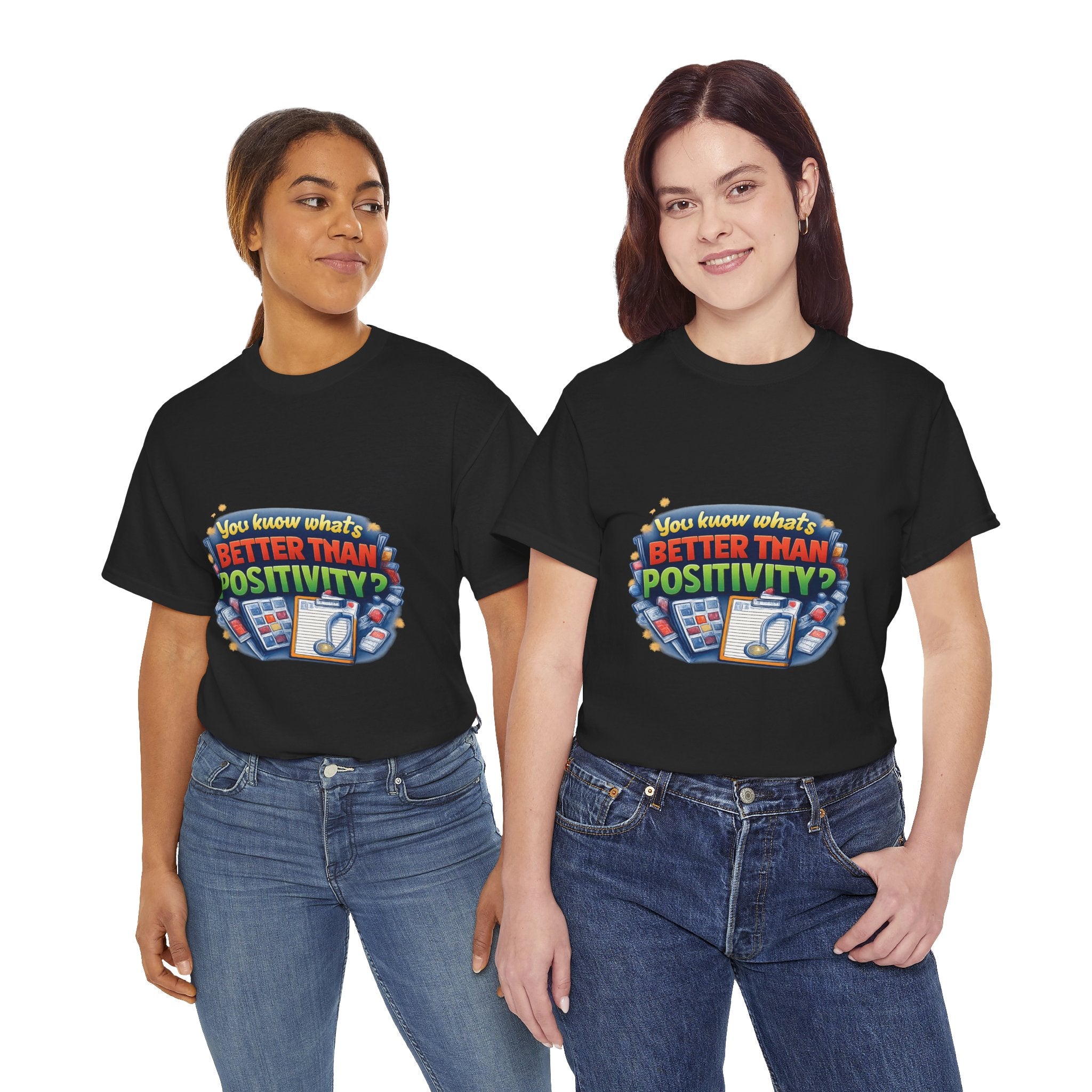 Less Positivity, More Treatment Unisex Heavy Cotton Tee