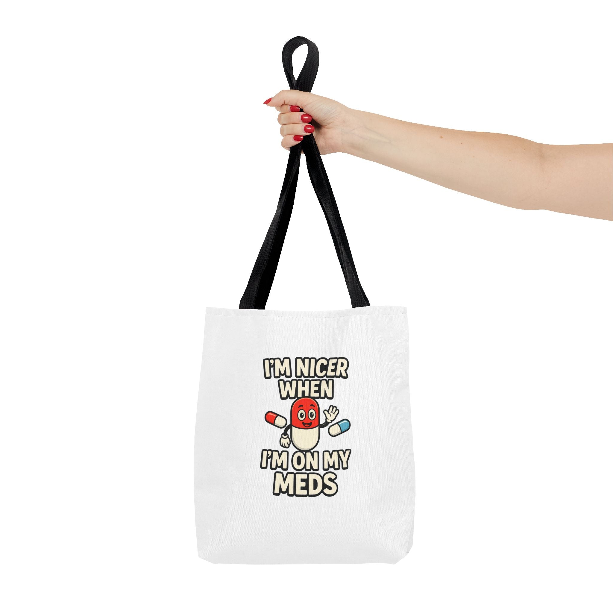 Chronic Illness Medication Tote Bag — Spacious All-Over Print Handbag for Medical Essentials