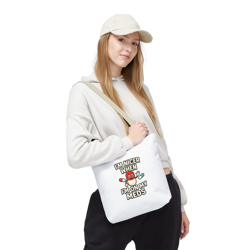 Chronic Illness Medication Tote Bag — Spacious All-Over Print Handbag for Medical Essentials