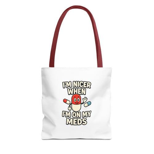 Chronic Illness Medication Tote Bag — Spacious All-Over Print Handbag for Medical Essentials
