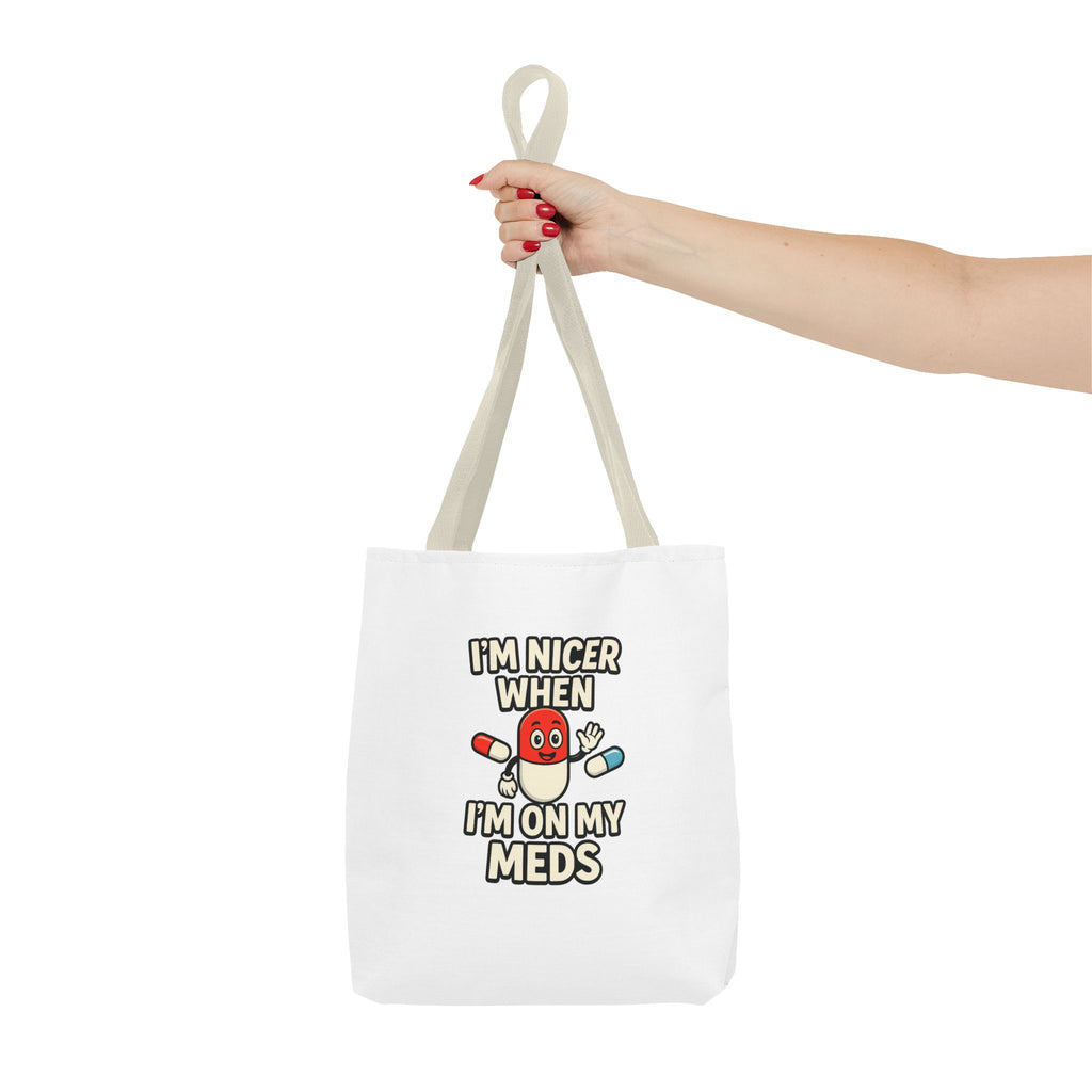 Chronic Illness Medication Tote Bag — Spacious All-Over Print Handbag for Medical Essentials