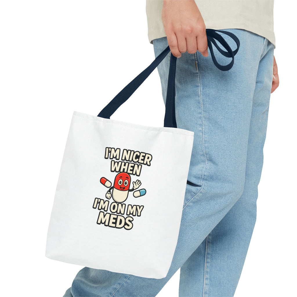Chronic Illness Medication Tote Bag — Spacious All-Over Print Handbag for Medical Essentials