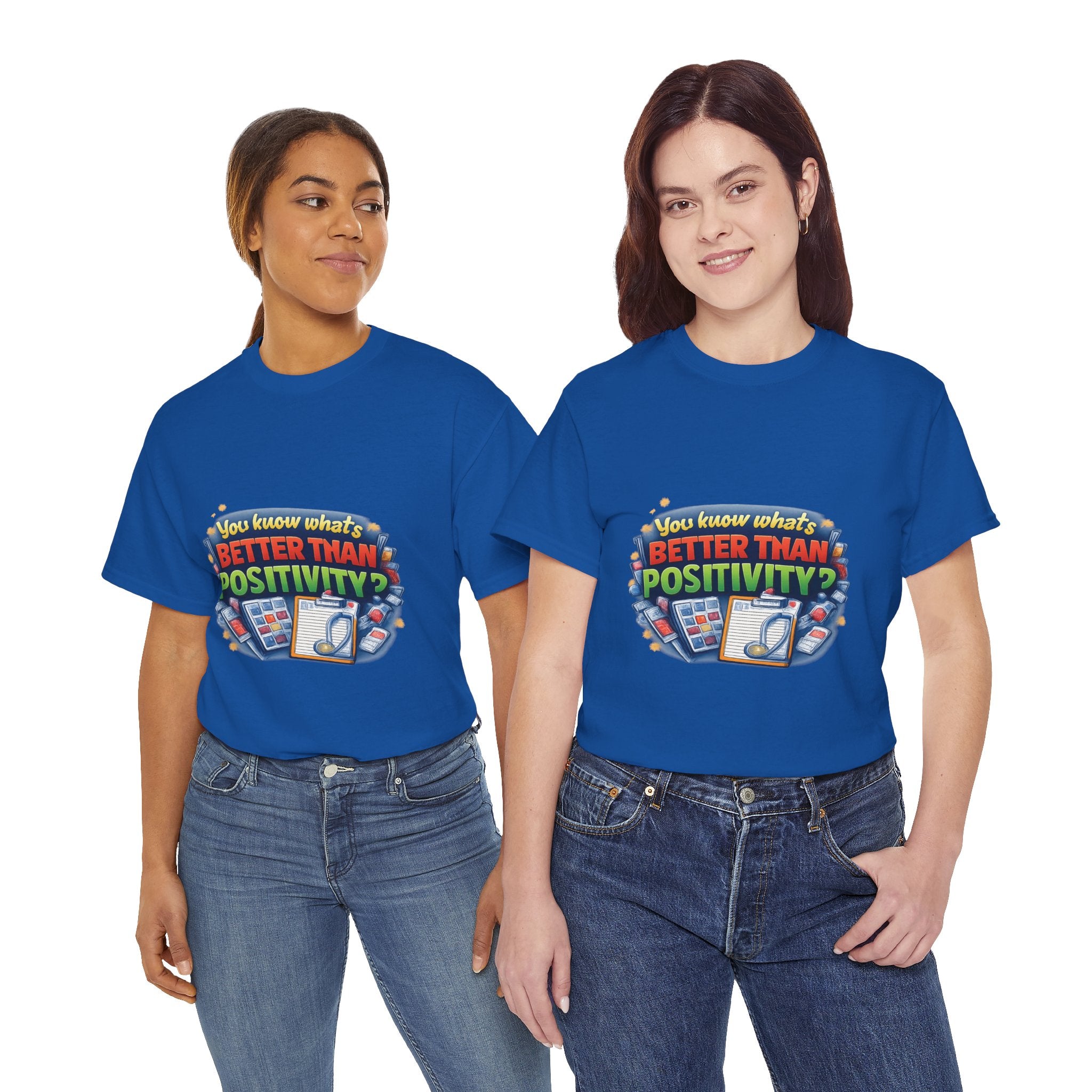 Less Positivity, More Treatment Unisex Heavy Cotton Tee