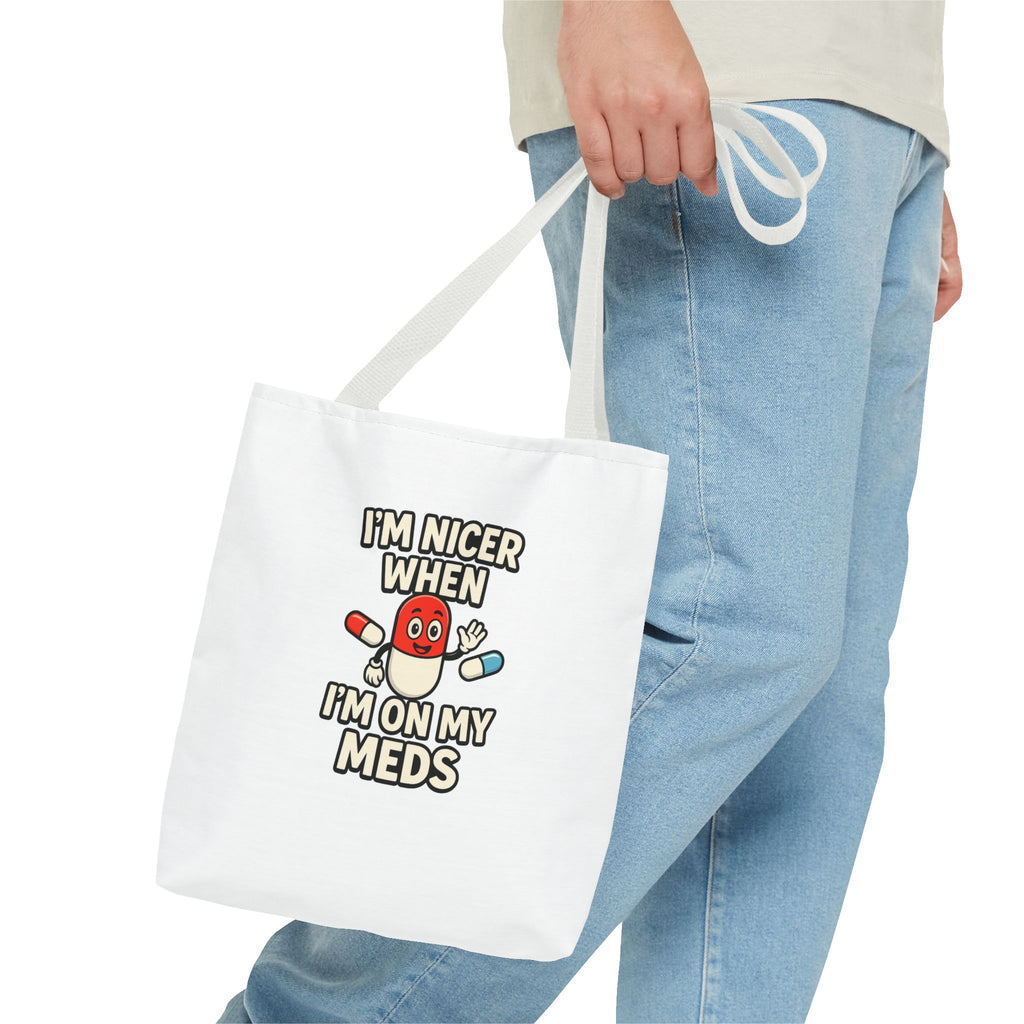 Chronic Illness Medication Tote Bag — Spacious All-Over Print Handbag for Medical Essentials
